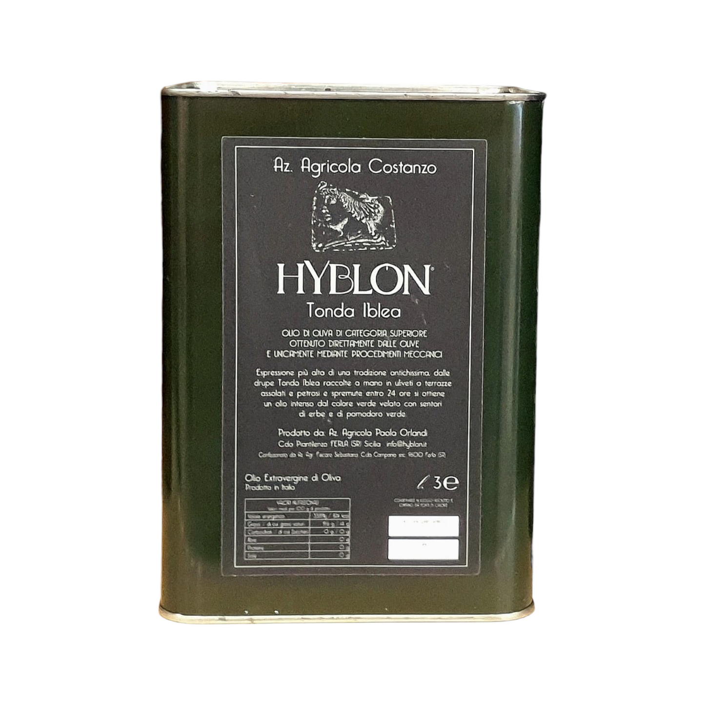 HYBLON - HUILE OLIVE TONDA IBLEA - 3L