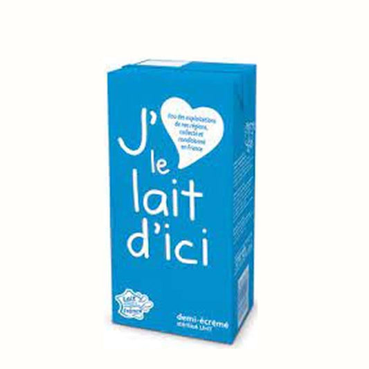 LAIT - DEMI ECRÉMÉ - 1L